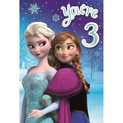 You're 3 Disney Frozen Birthday Card £1.85